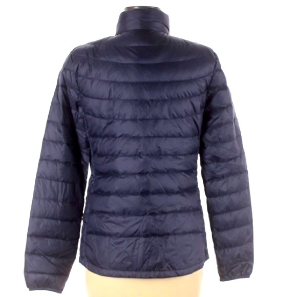 Max Therma size M dark blue Down blend insulated lightweight zip up puffy coat - Picture 2 of 15